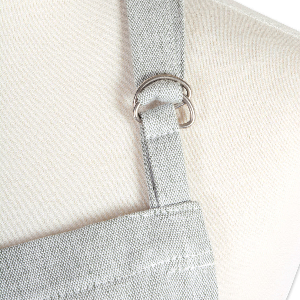 DII Artichoke Solid Chambray Chef Apron
