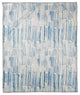 Blue Watercolor Hatch Pattern 50x60 Coral Fleece Blanket