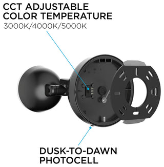 Daniel 6'' LED Outdoor Sconce - Black