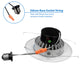 NICOR LED Eyeball Downlight Kit for 5 and 6 inch housings, Dimmable, 3000k