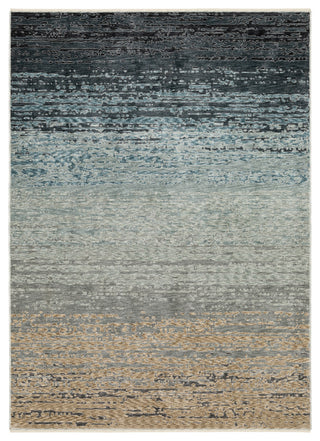 Oriental Weavers Echo ECH09 Abstract Rug, Blue, 6'7"x9'6"