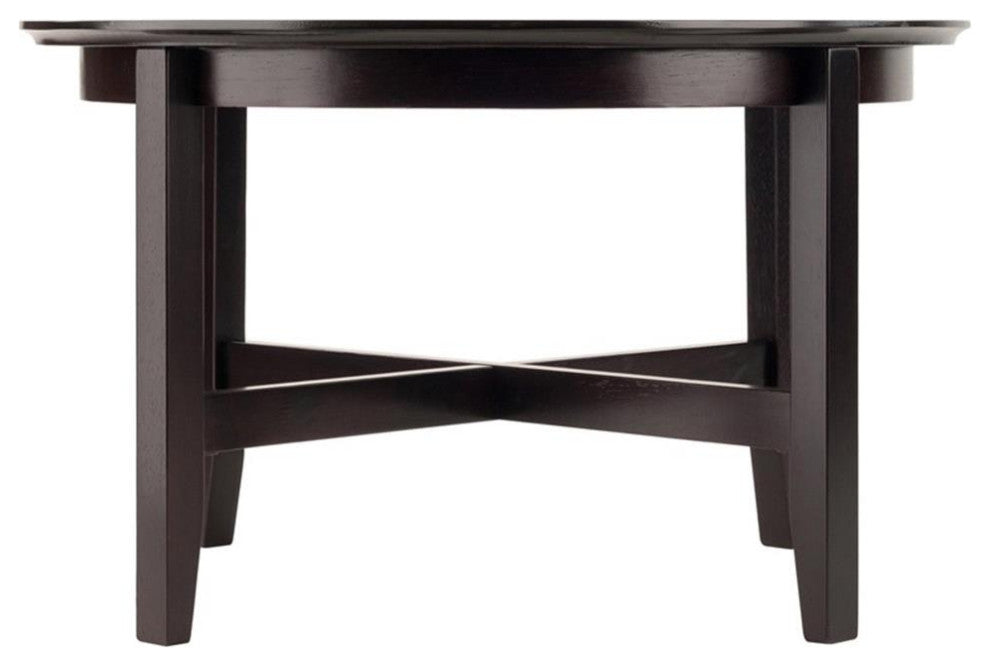 Toby Round Coffee Table, Espresso