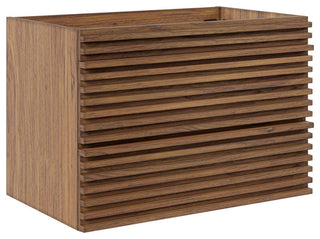 Render 30" Wall-Mount Bathroom Vanity, Walnut