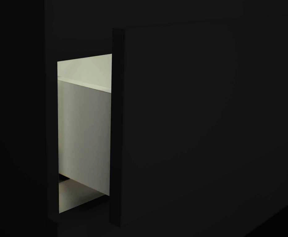 Salt 20Dx36" Floating Bathroom Vanity, Black, Cabinet Only