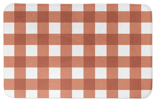 Grey Buffalo Check 34x21 Bath Mat
