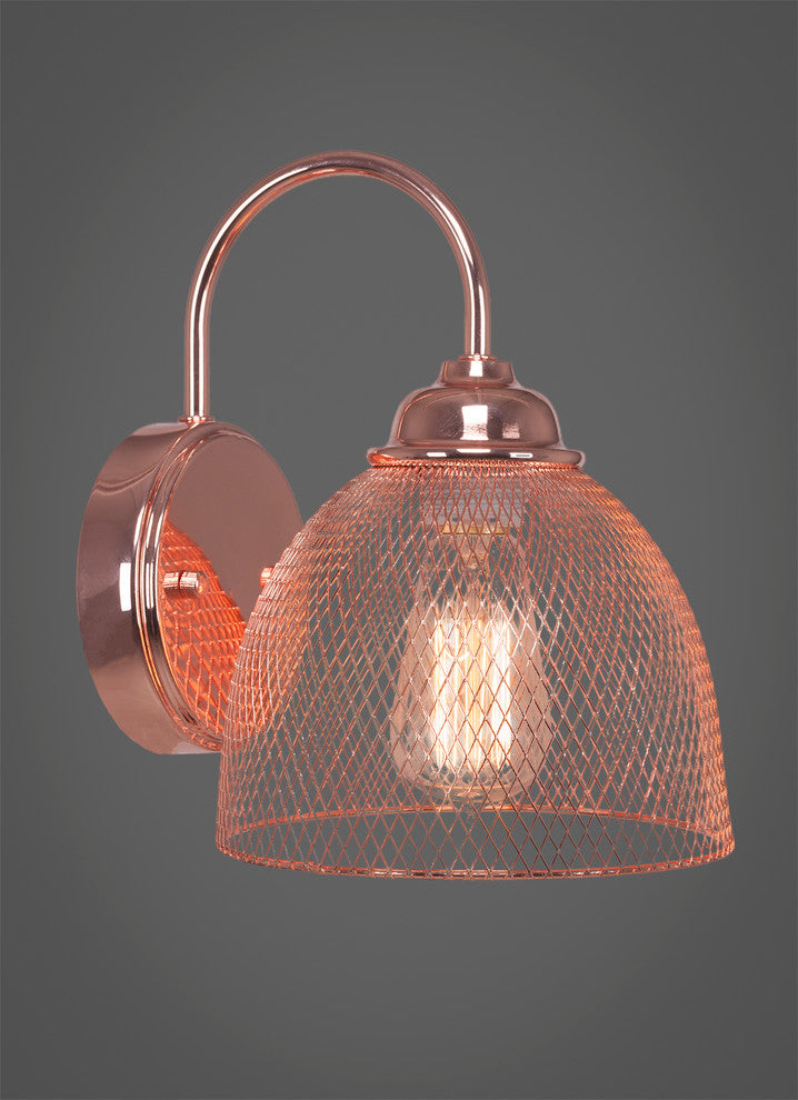 Plexus 1 Light Wall Sconce, Copper