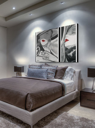 "Hat Lady 2" Painting Print on Wrapped Canvas