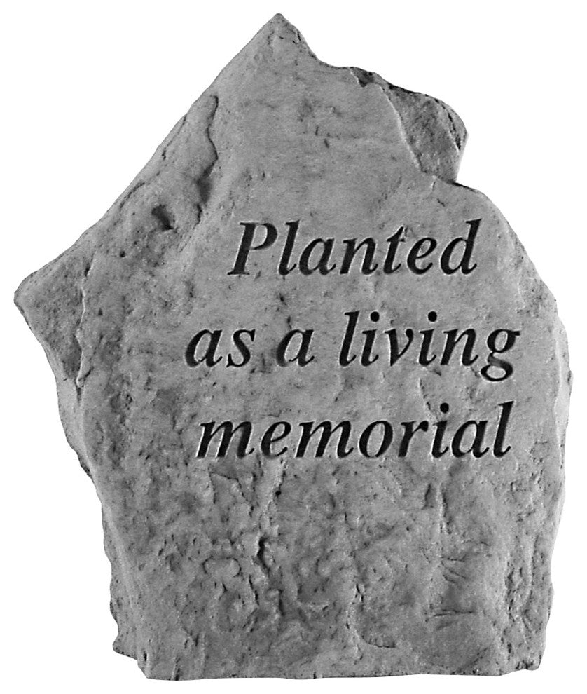 Garden Accent Stone, "Planted As a Living Memorial"