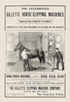 The Celebrated Gillette Horse-Clipping Machines- Canvas Poster 20" x 30"