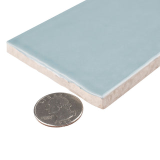 Castillo Glossy Ceramic Wall Tile, Sky