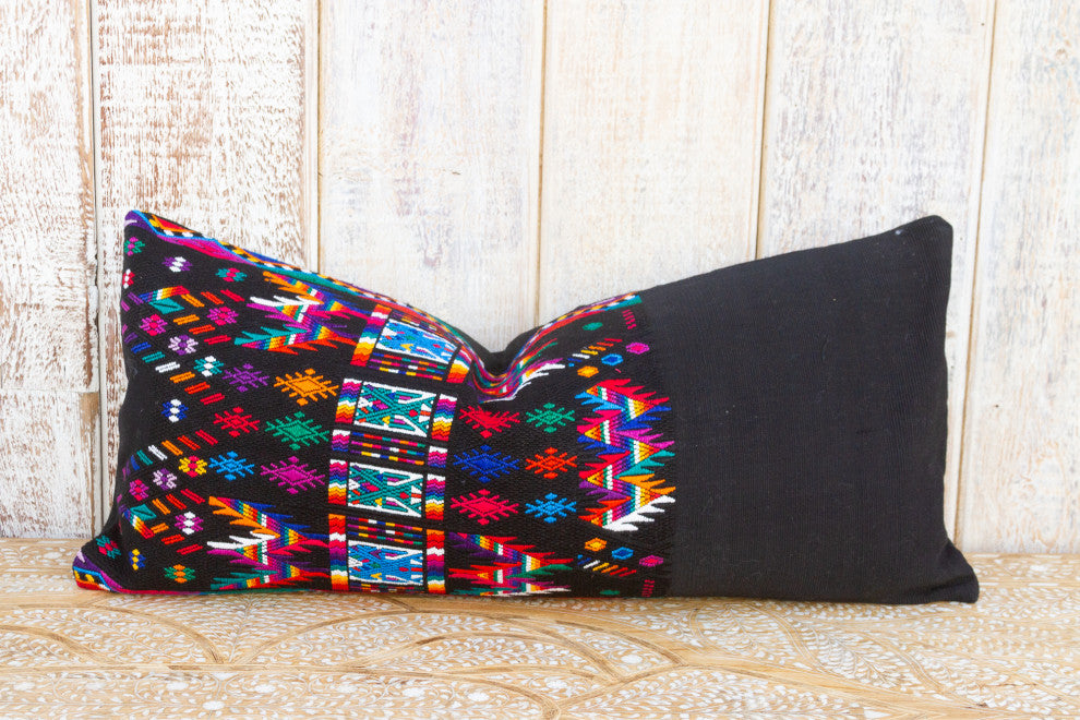 Vintage Mayan Brocade Eztli Pillow