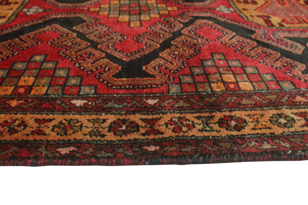 Fine Vintage Distressed Tracey Red Runner