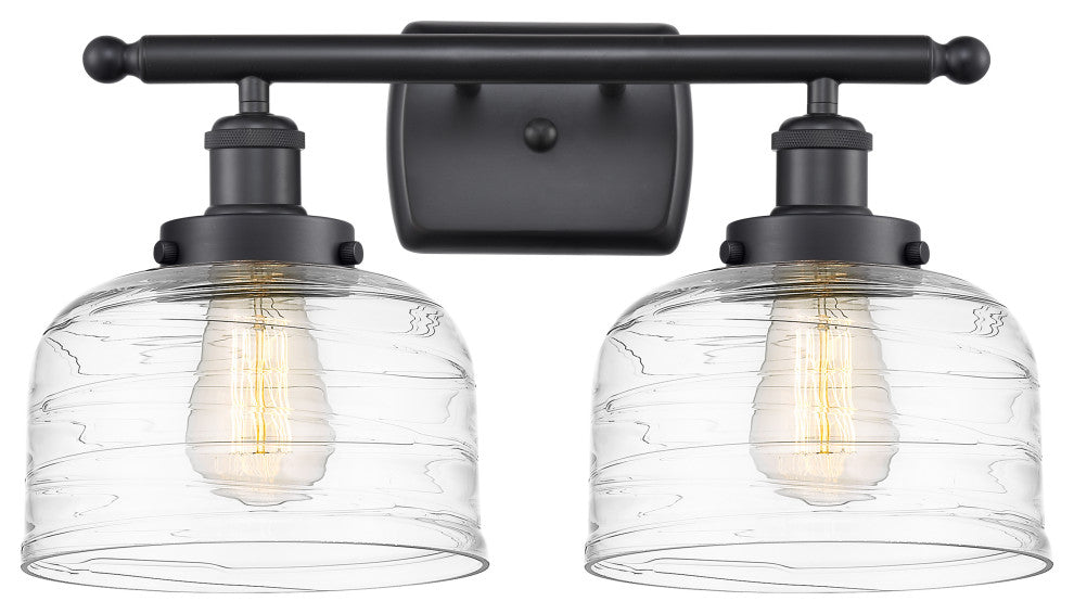 Innovations 916-2W-BK-G713-LED 2-Light Bath Vanity Light, Matte Black