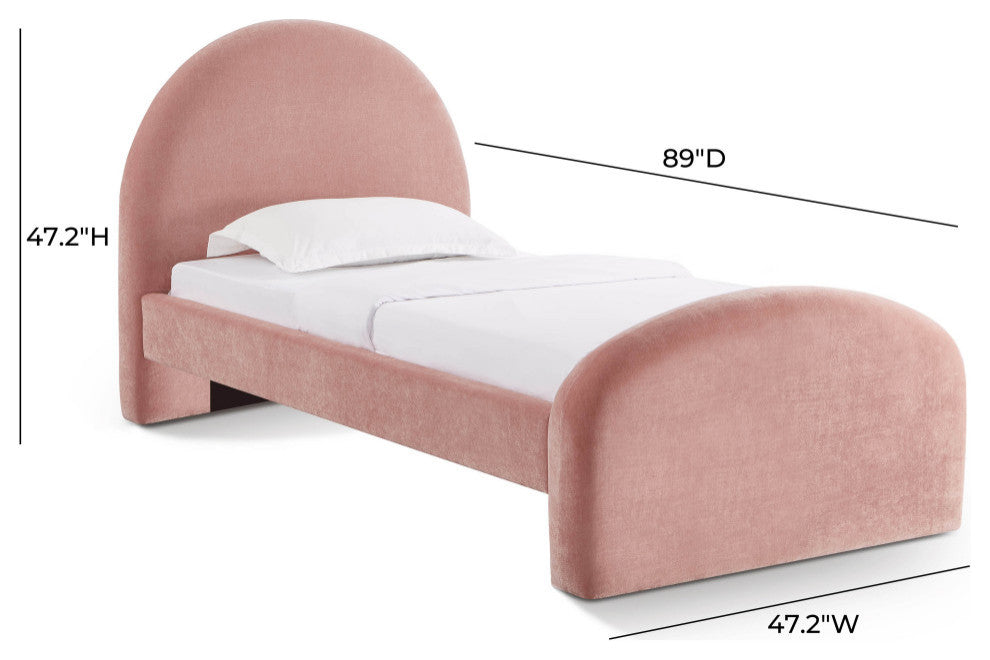 Moon Twin Bed, Rose, Twin