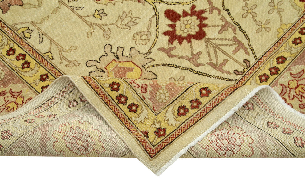 Rug N Carpet - Handmade Oriental 8' 10" x 11' 10" Unique Oushak Area Rug