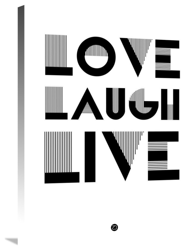 "Love Laugh Live Poster 3" Fine Art Print