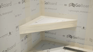 The Original™ Floating Corner Shower Bench Kit with GoBoardÂ®, 24"