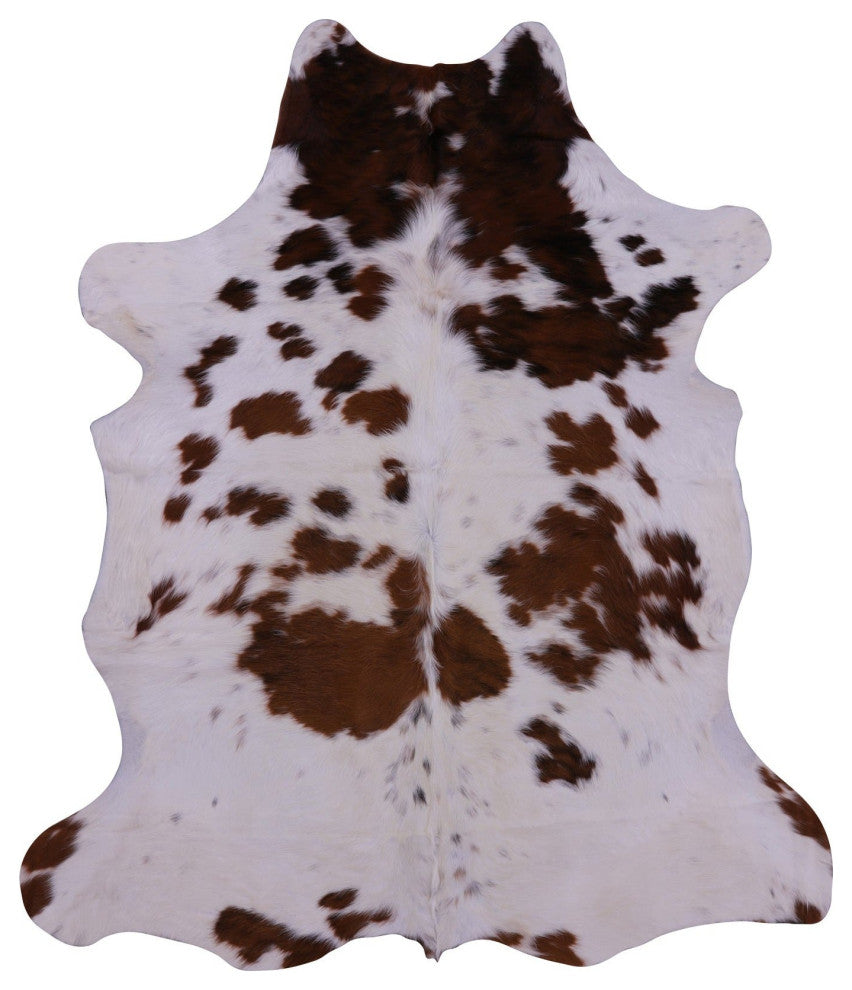 Organic Natural Hair-On Cowhide Area Rug 6' 8" X 5' 10" C1846