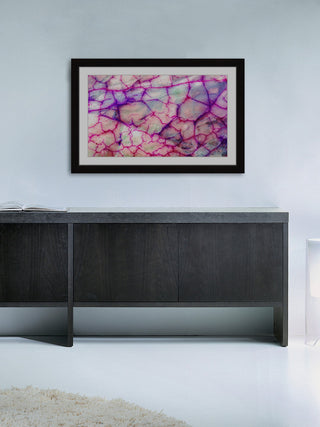 "Pink Veins" Framed Art Print