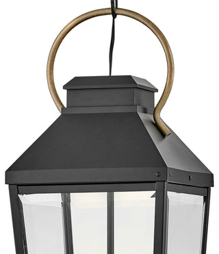 Dawson LED Hanging Lantern, Black