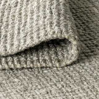Pata Hand Woven Chunky Jute Gray 7' Square Area Rug
