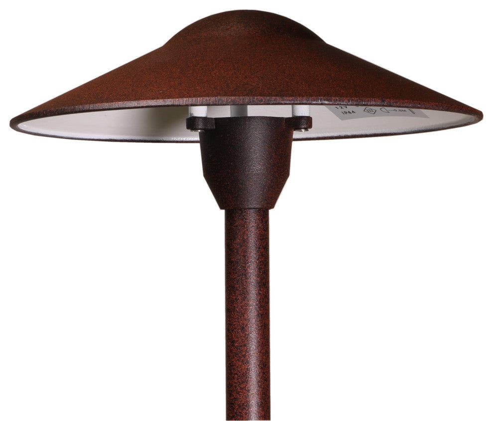 Low Voltage Landscape  Mushroom Light, Rust, Halogen