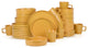 Stone Lain Cleo Stoneware 32 Piece Dinnerware Set, Yellow