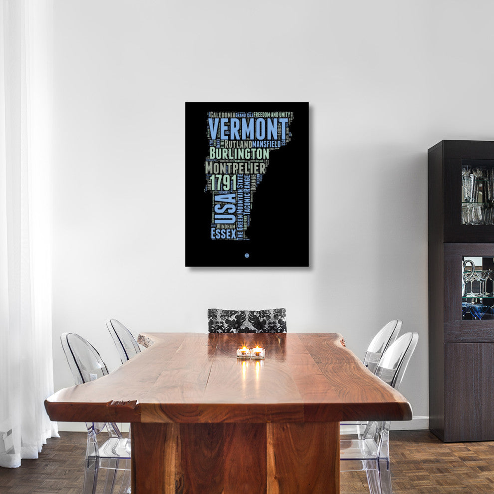 "Vermont Word Cloud 1" Fine Art Print
