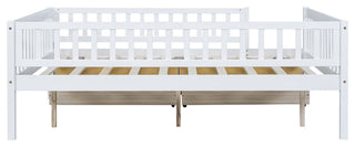 Gewnee Wood Full Size Daybed  with Two Drawers in White
