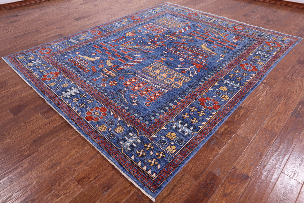 Persian Fine Serapi Hand Knotted Wool Rug 9' 1" X 11' 8" - Q12877