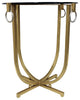 Ring Side Table, Gold With Silver