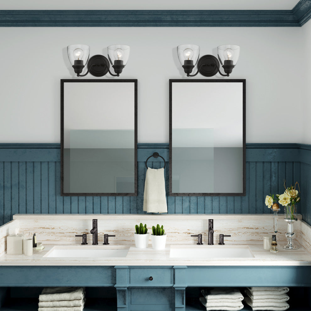 Montgomery 2 Light Black Vanity Sconce