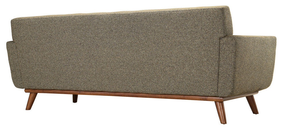 Modern Contemporary Armchair and Sofa, 2-Piece Set, Oatmeal