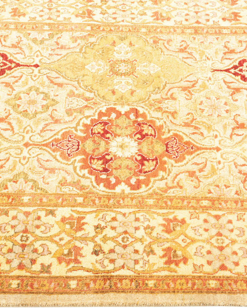 Mogul, One-of-a-Kind Hand-Knotted Area Rug Yellow, 3'2"x5'5"