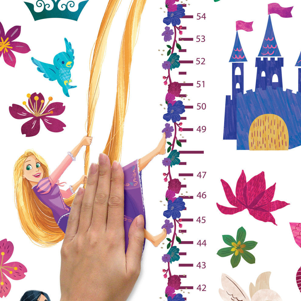 Disney Princesses Growth Chart Peel And Stick Wall Decals