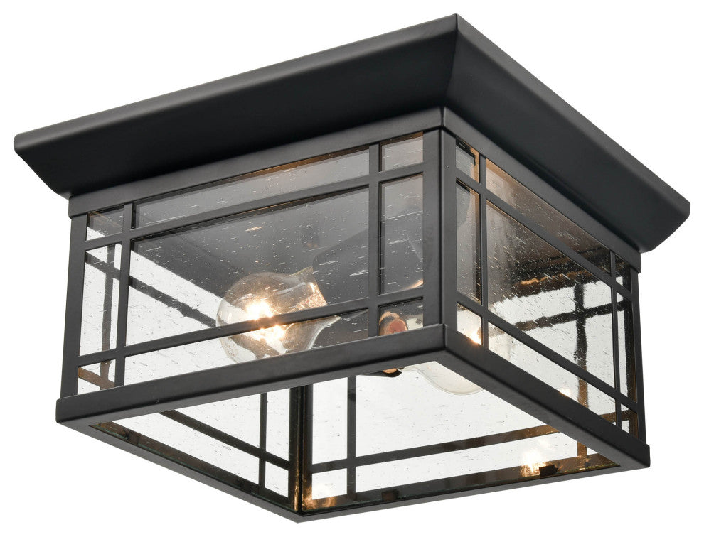 1 Light 6.5 in. Powder Coat Black Outdoor