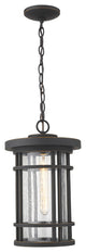 Zlite 570CHB-ORB 1-Light Outdoor Chain Mount Ceiling Fixture, Clear Seedy