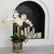 36" Faux Large Orchid Arrangement, Handmade Mexican Talavera Ceramic Planter