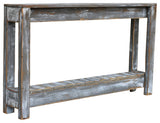 46" Weathered Gray Console