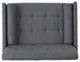 Nour Fabric Mid-Century Modern Club Chair, Dark Gray/Dark Walnut
