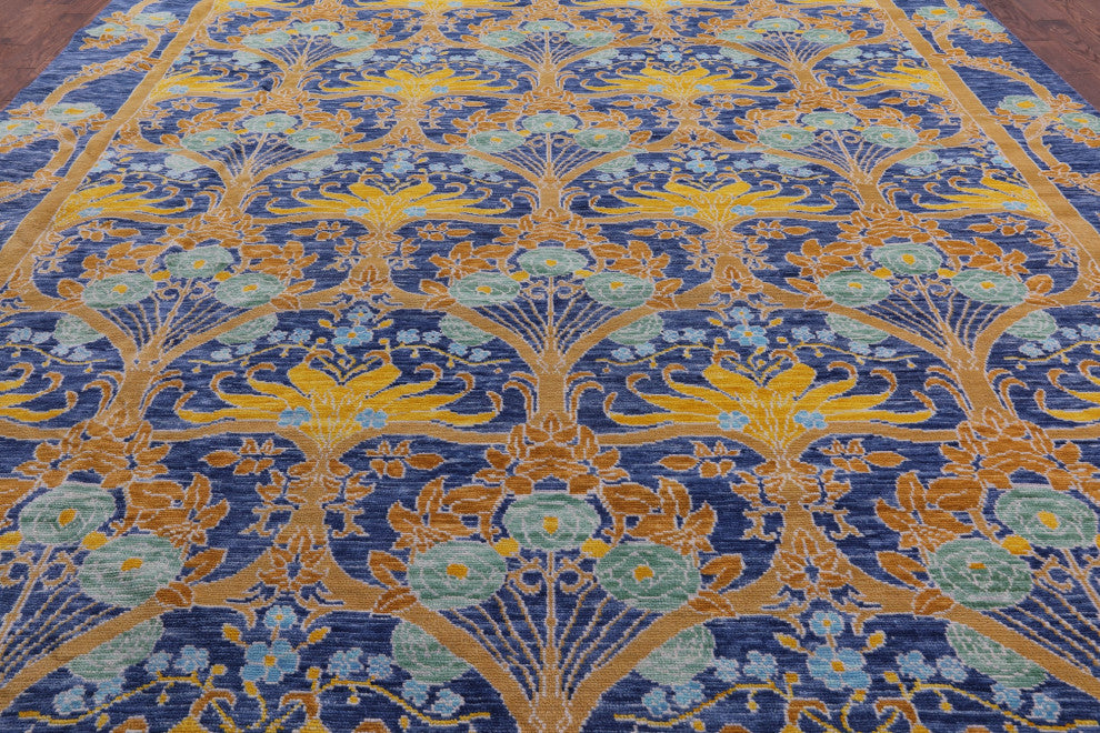 12' 0" X 14' 11" William Morris Hand-Knotted Wool Rug - Q14934