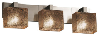 Fusion Modular 3-Light Bath Bar, Rectangle, Mercury Glass Shade
