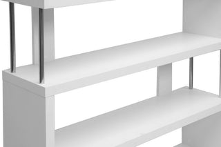 Barnes 6-Shelf Bookcase, White