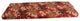 51"X19" Patterned Outdoor Spun Polyester Loveseat Cushion, Montfleuri Sangria
