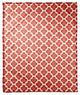 Red Floral Pattern Fleece Blanket