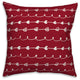 Valentines Doodles 18x18 Throw Pillow