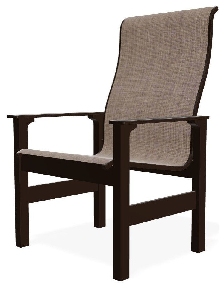 Leeward Sling Outdoor Armchair, Augustine Fennel/Kona