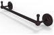Prestige Que New 24" Towel Bar with Integrated Hooks, Antique Bronze