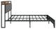 Gewnee Queen Size Bed Frame with Charging Station