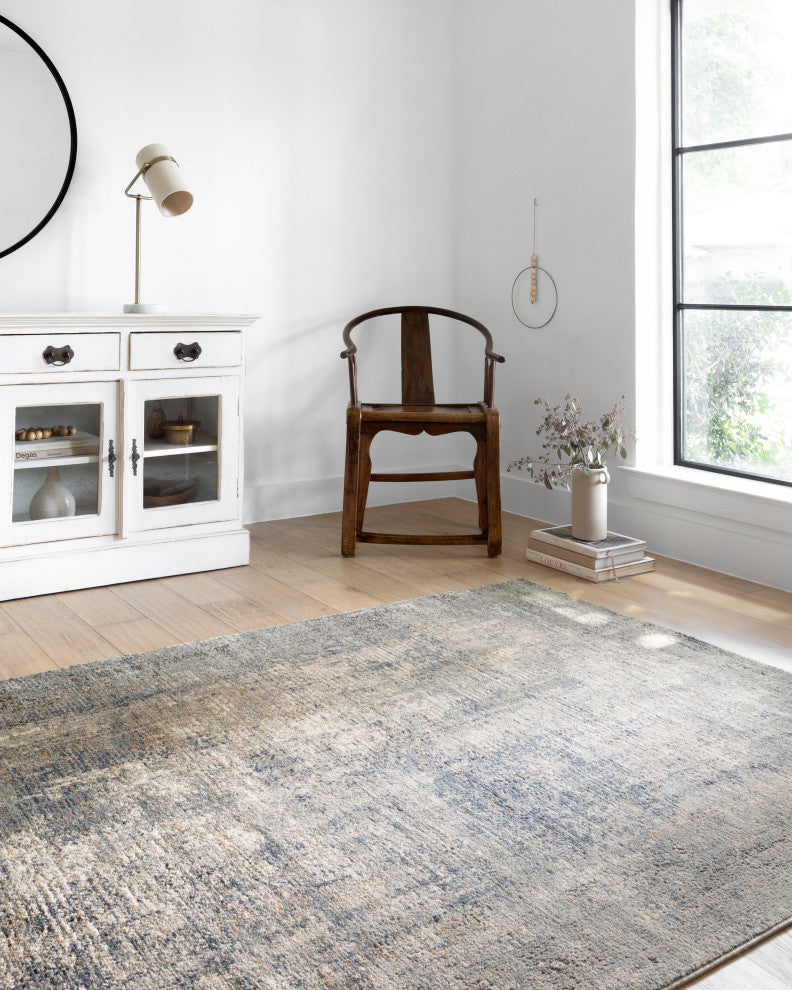 Teagan TEA-05 Area Rug, Denim/Slate, 11'6"x15'